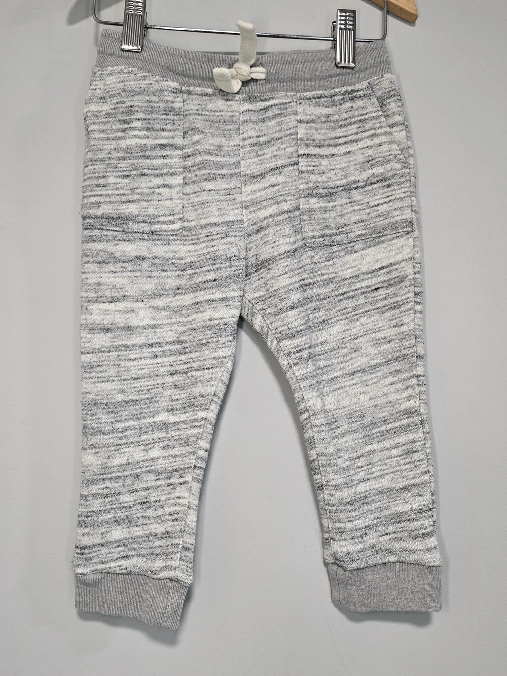OshKosh B'gosh Marled Gray & White Jogger Sweatpants